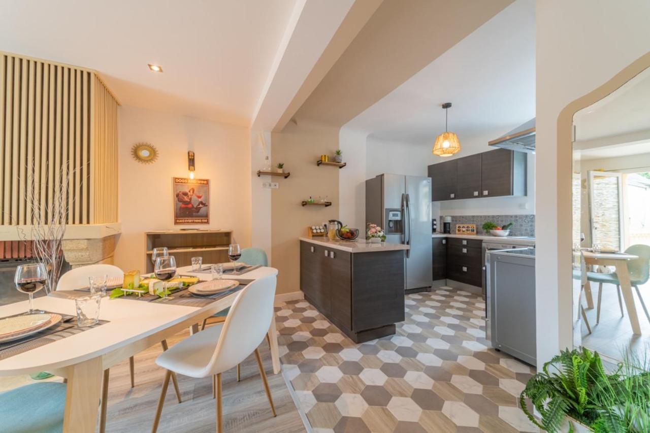 Cote Cour, 3 Chambres, Terrasses, Jardin Prive Avec Terrain De Petanque, Cave Voutee Corgoloin Eksteriør billede