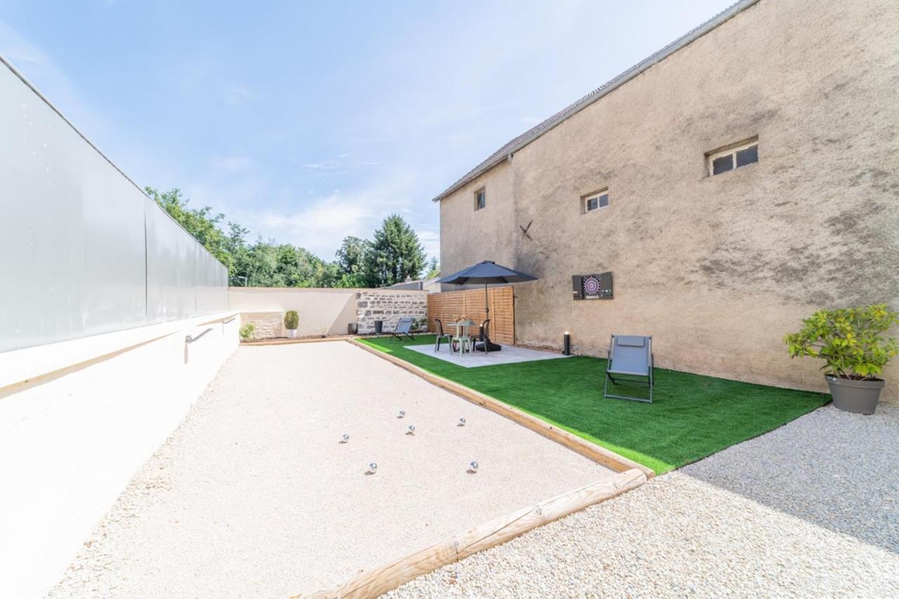 Cote Cour, 3 Chambres, Terrasses, Jardin Prive Avec Terrain De Petanque, Cave Voutee Corgoloin Eksteriør billede