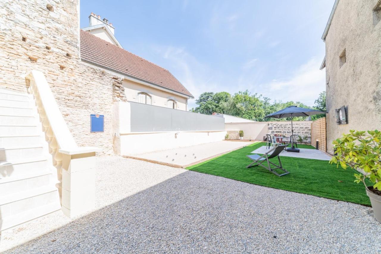 Cote Cour, 3 Chambres, Terrasses, Jardin Prive Avec Terrain De Petanque, Cave Voutee Corgoloin Eksteriør billede
